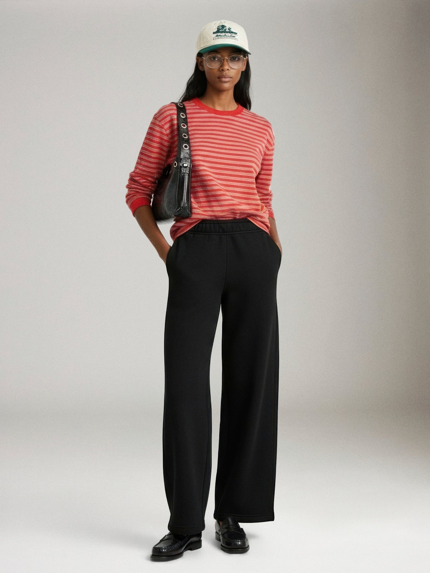 PGD - Nell Everyday Fleece Barrel Jogger - Jet Black
