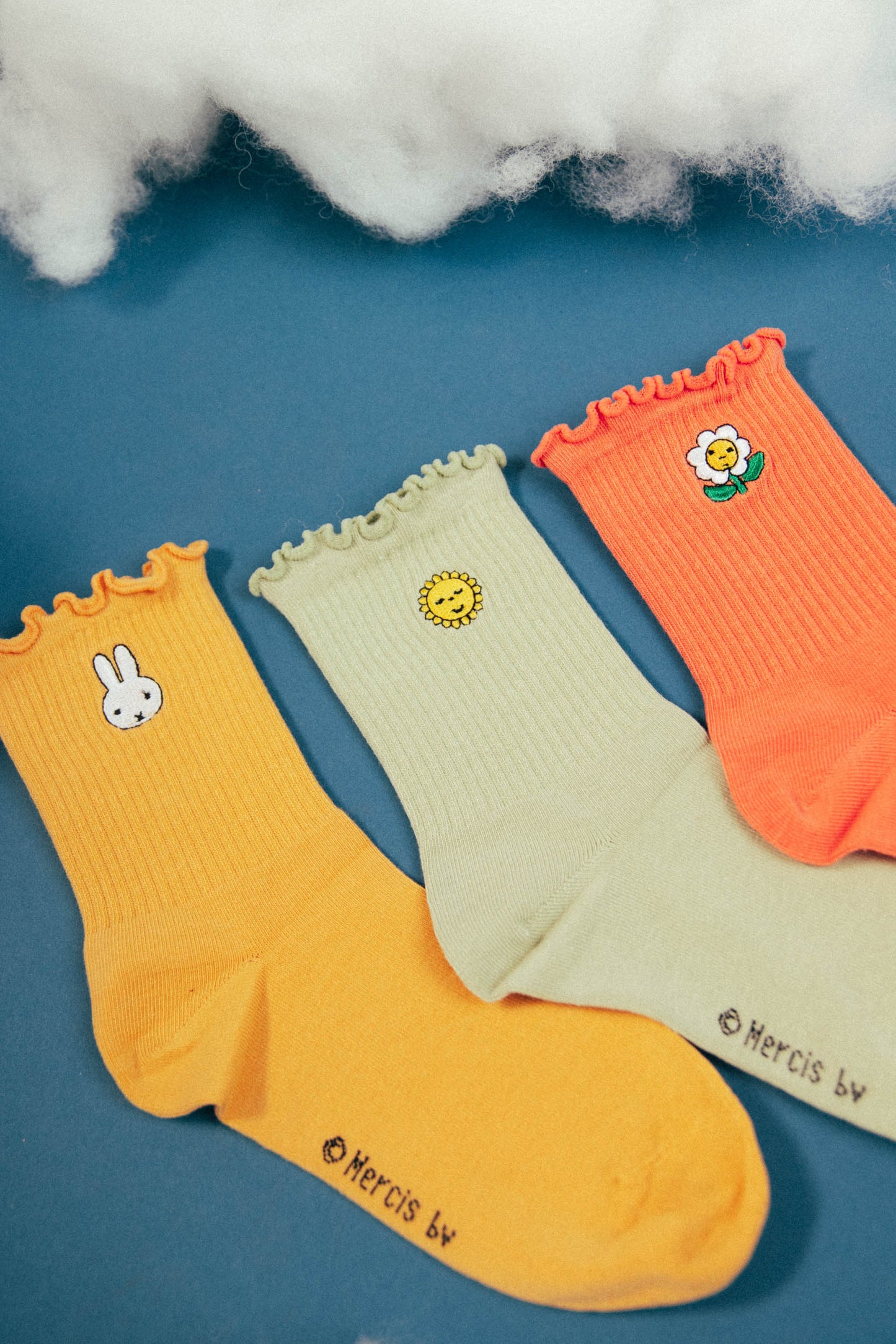 Miffy 3Pack Embroidered Socks