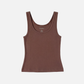 MONK & LOU - Lisbon Tank Top - Fudge Brownie