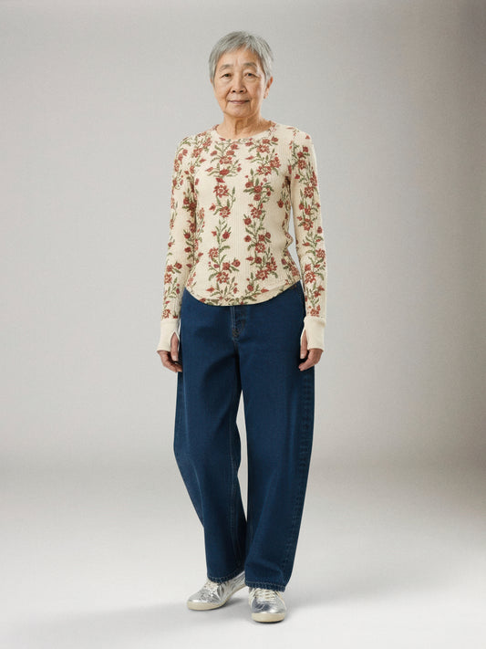 FREE PEOPLE - Pretty Little Long Sleeve Thermal - 
