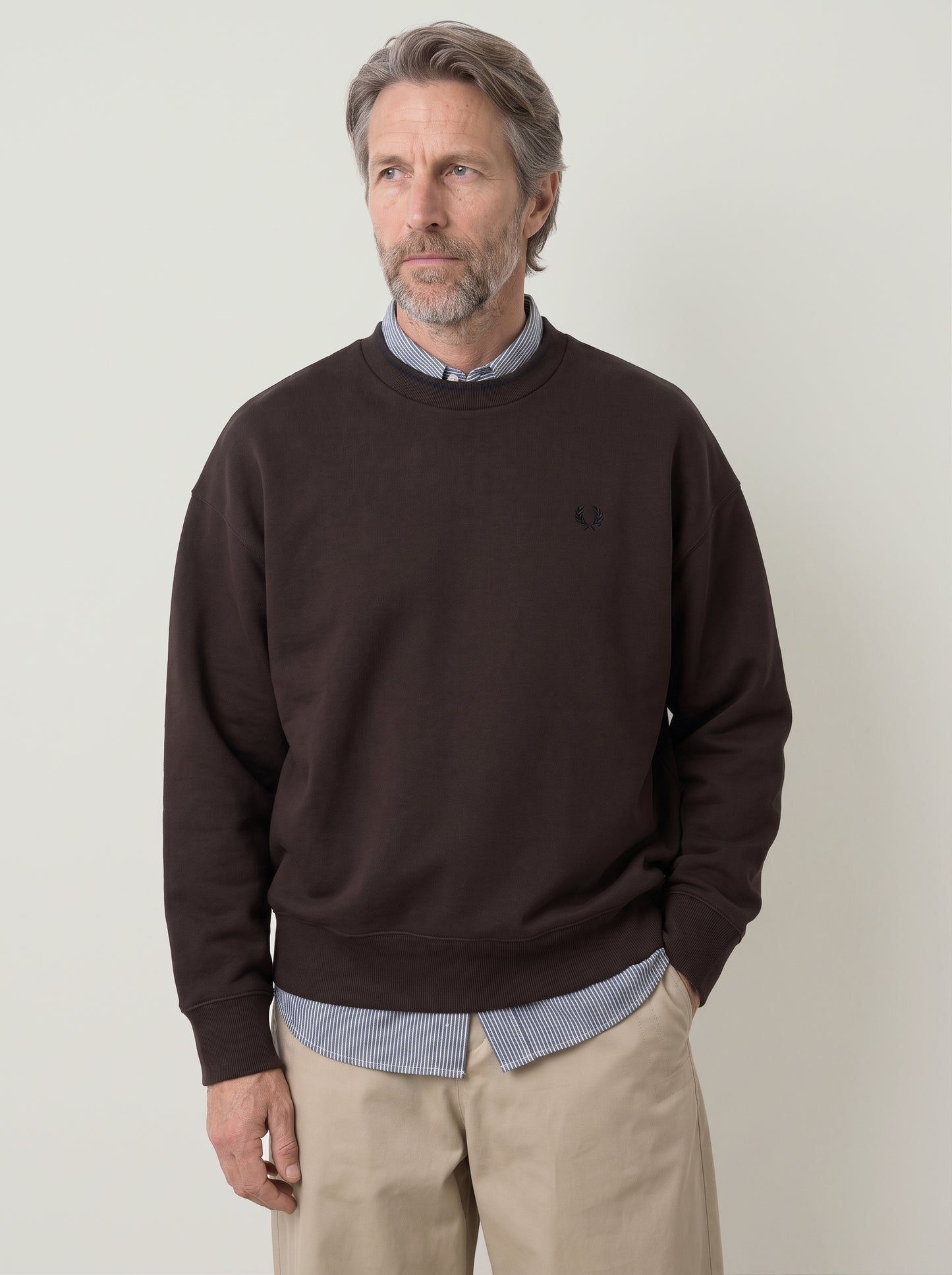 FRED PERRY - Oversized Tipped Sweatshirt - 
