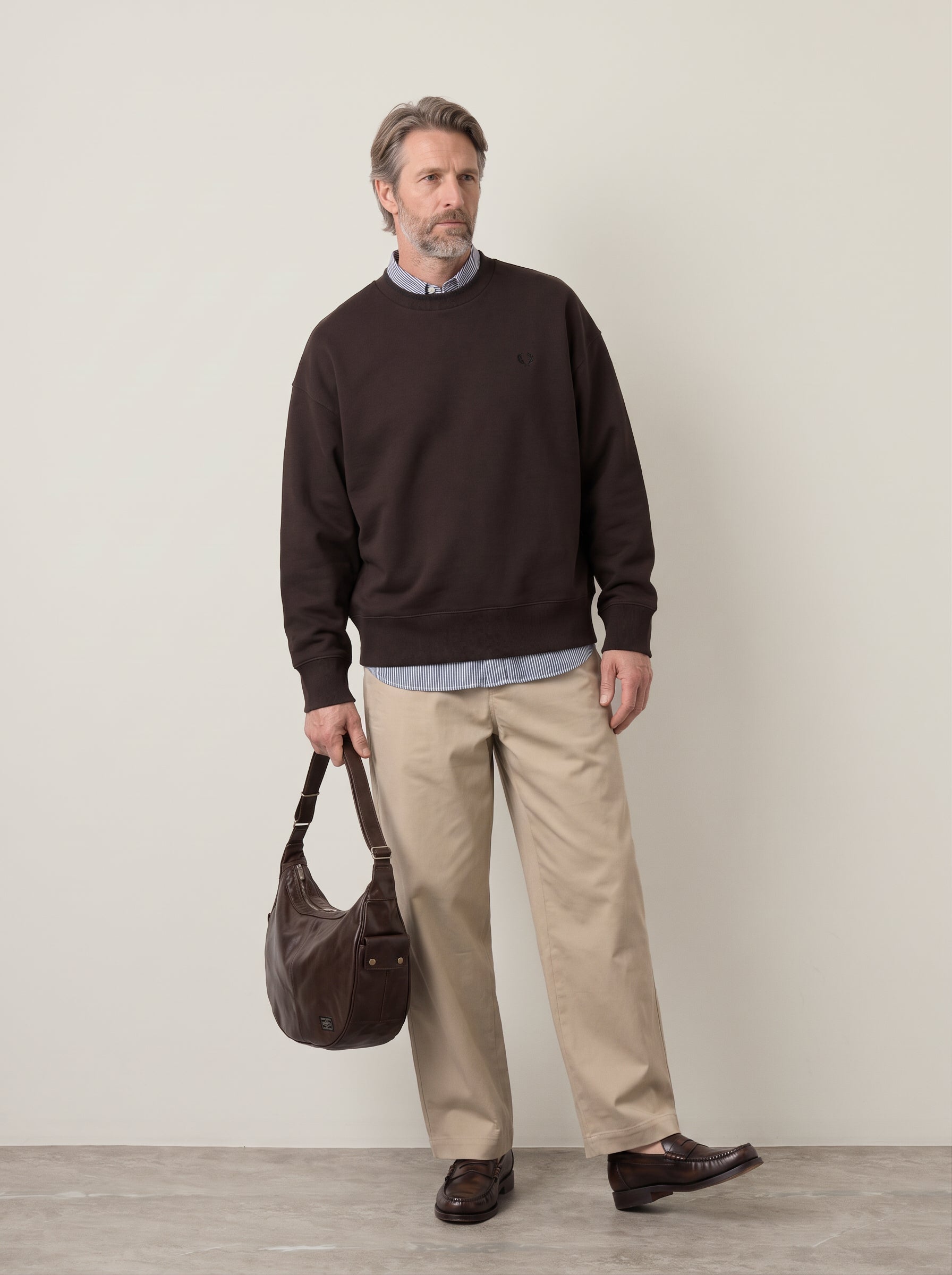 FRED PERRY - Oversized Tipped Sweatshirt - 