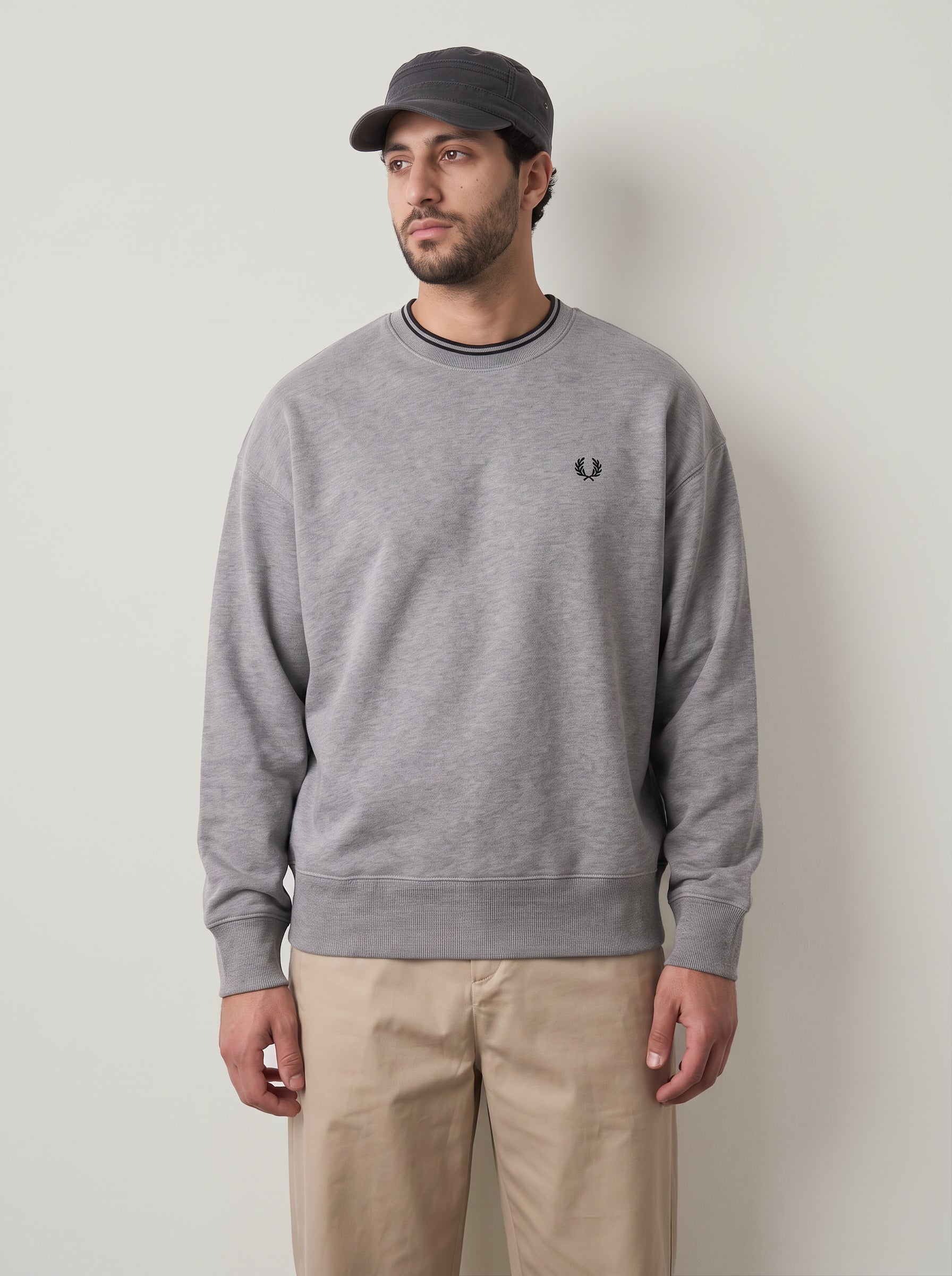 FRED PERRY - Oversized Tipped Sweatshirt - 