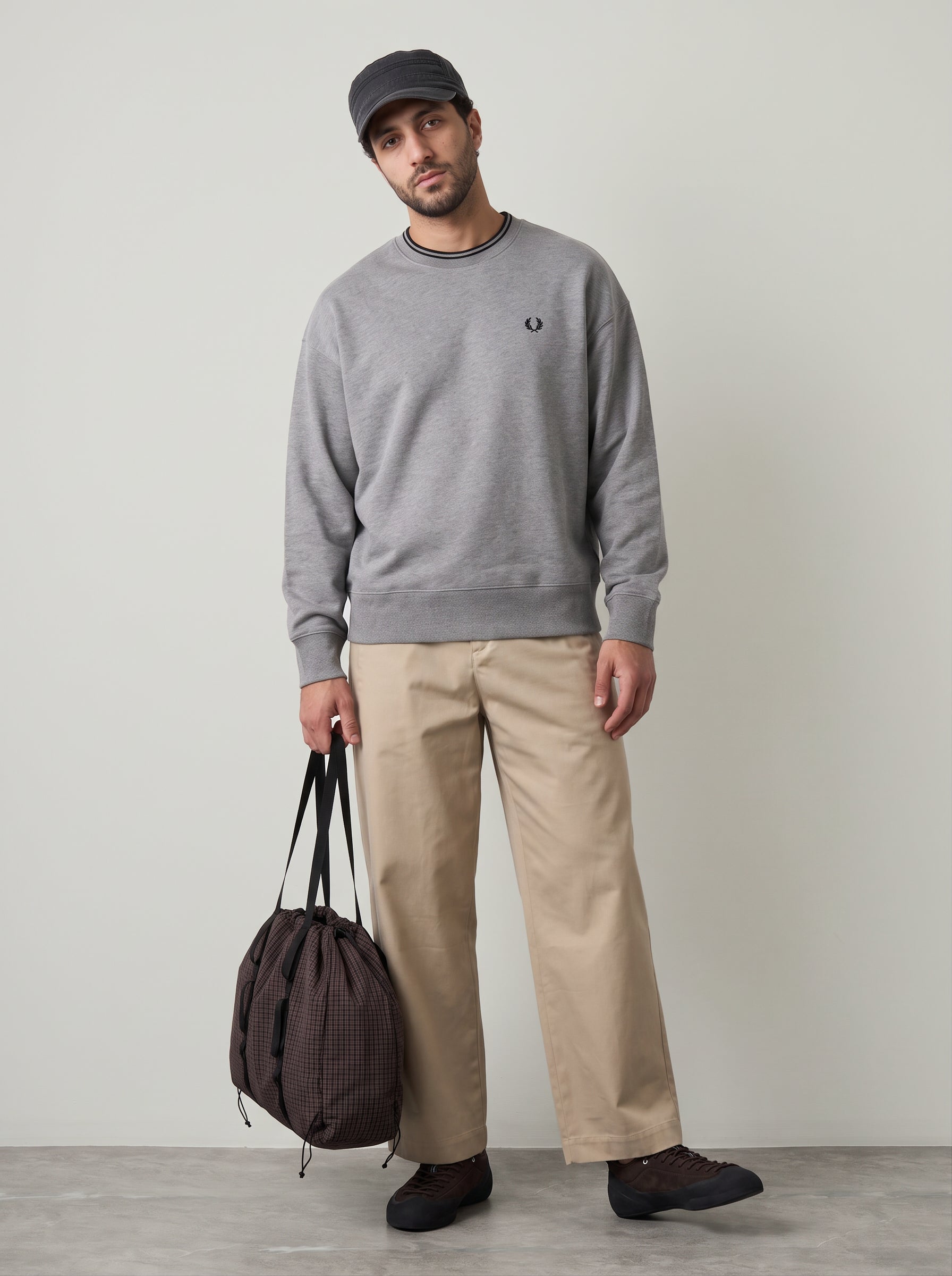 FRED PERRY - Oversized Tipped Sweatshirt - 