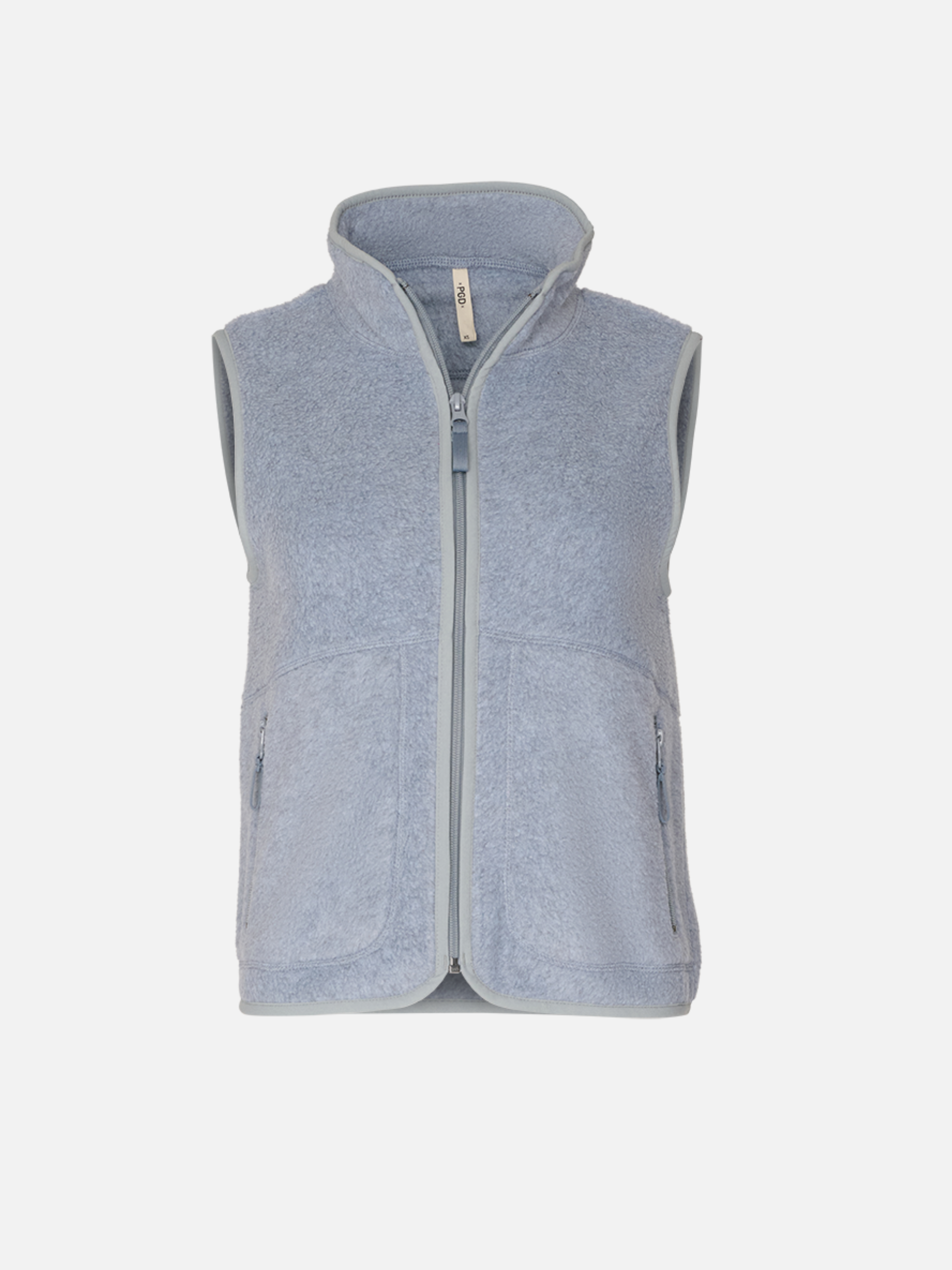 PGD - Maren Fleece Zip Vest - Heather Medium Grey