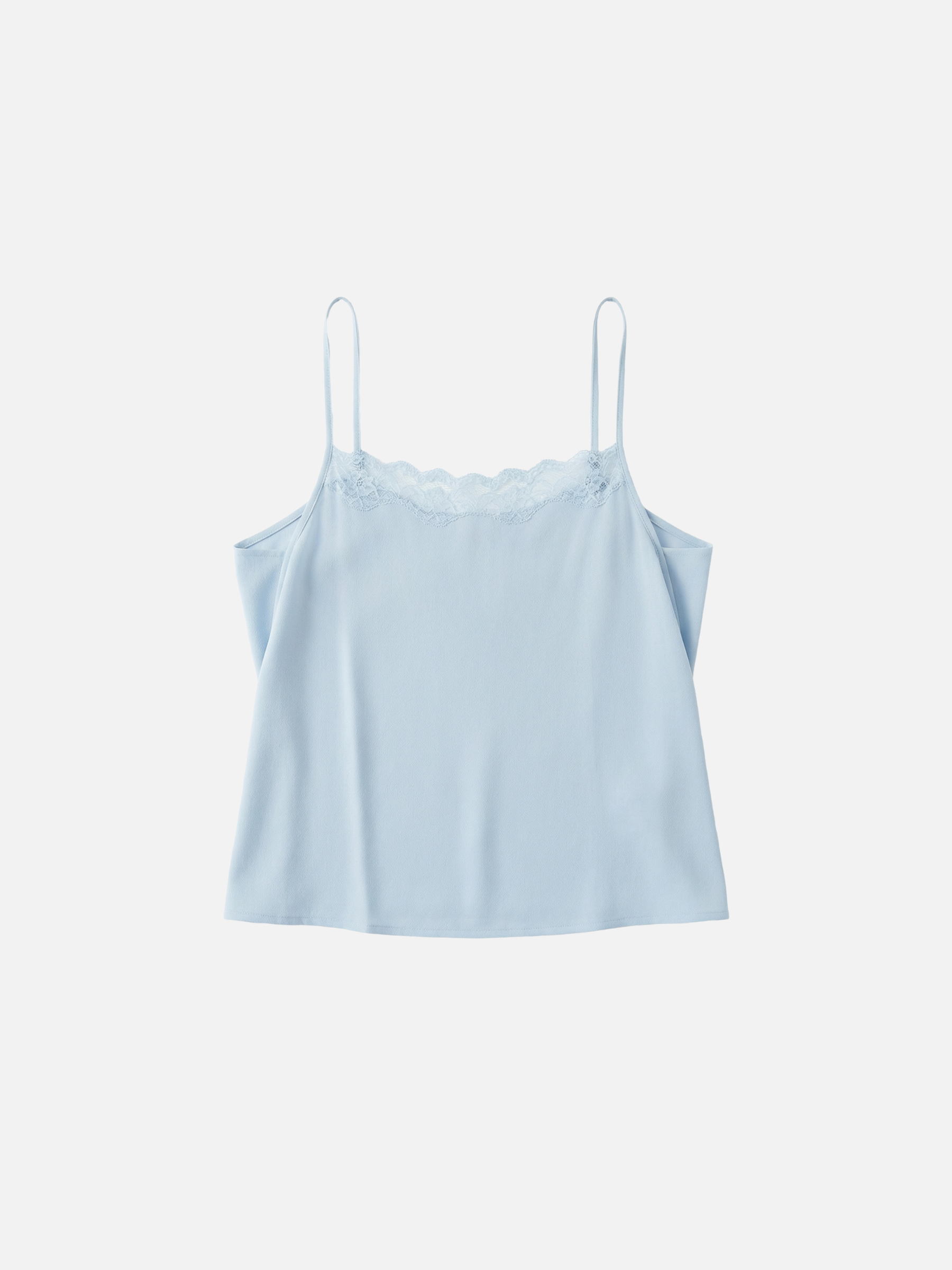 PROPAGANDA - Marjorie Lace Trim Tank - Baby Blue