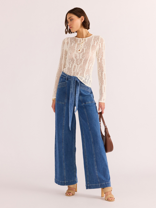 MINKPINK-Adelle Knit Top-Cream