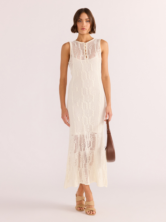 MINKPINK-Adelle Midi Dress-Cream