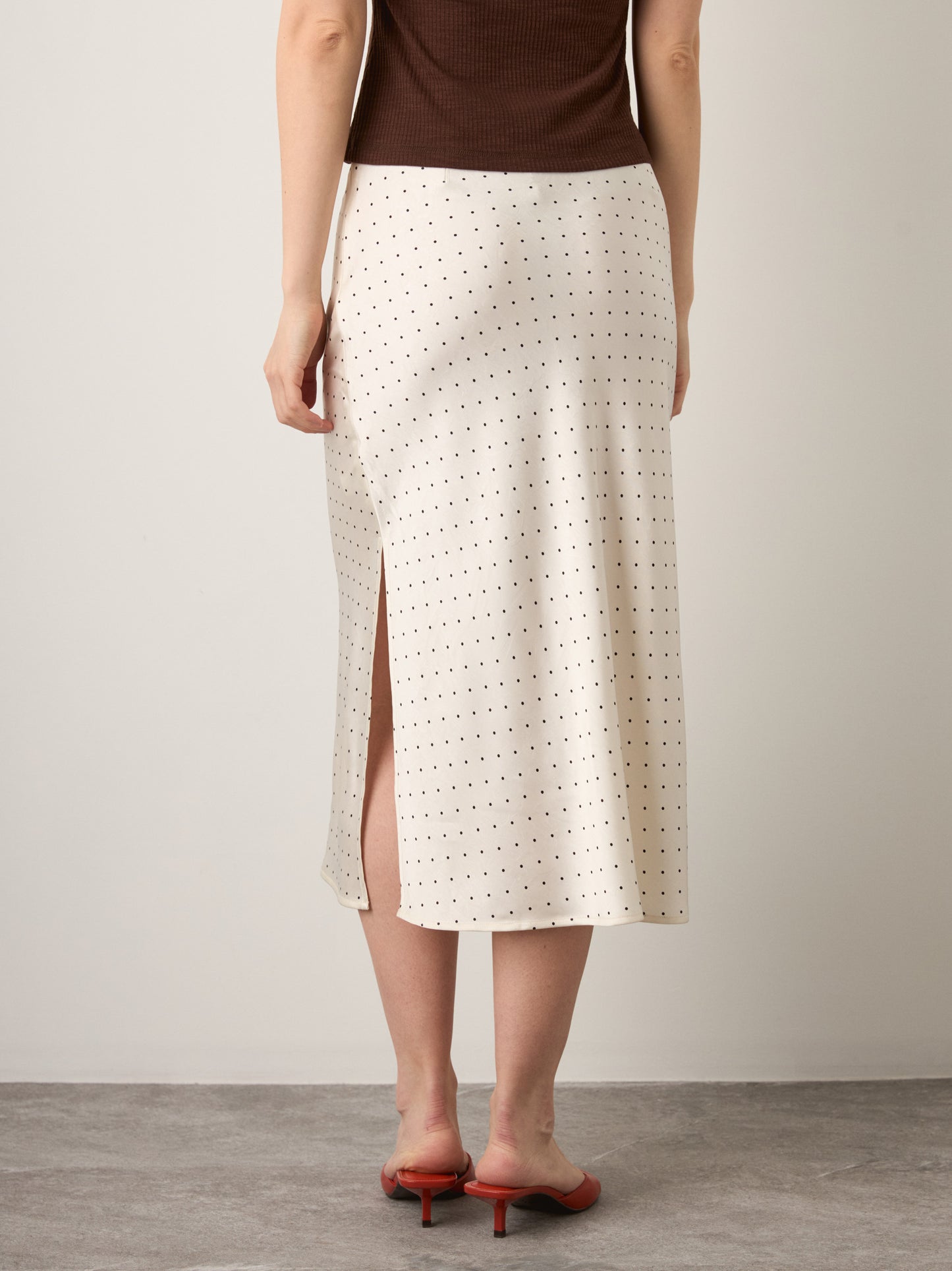 MONK & LOU - Cola Satin Skirt - 