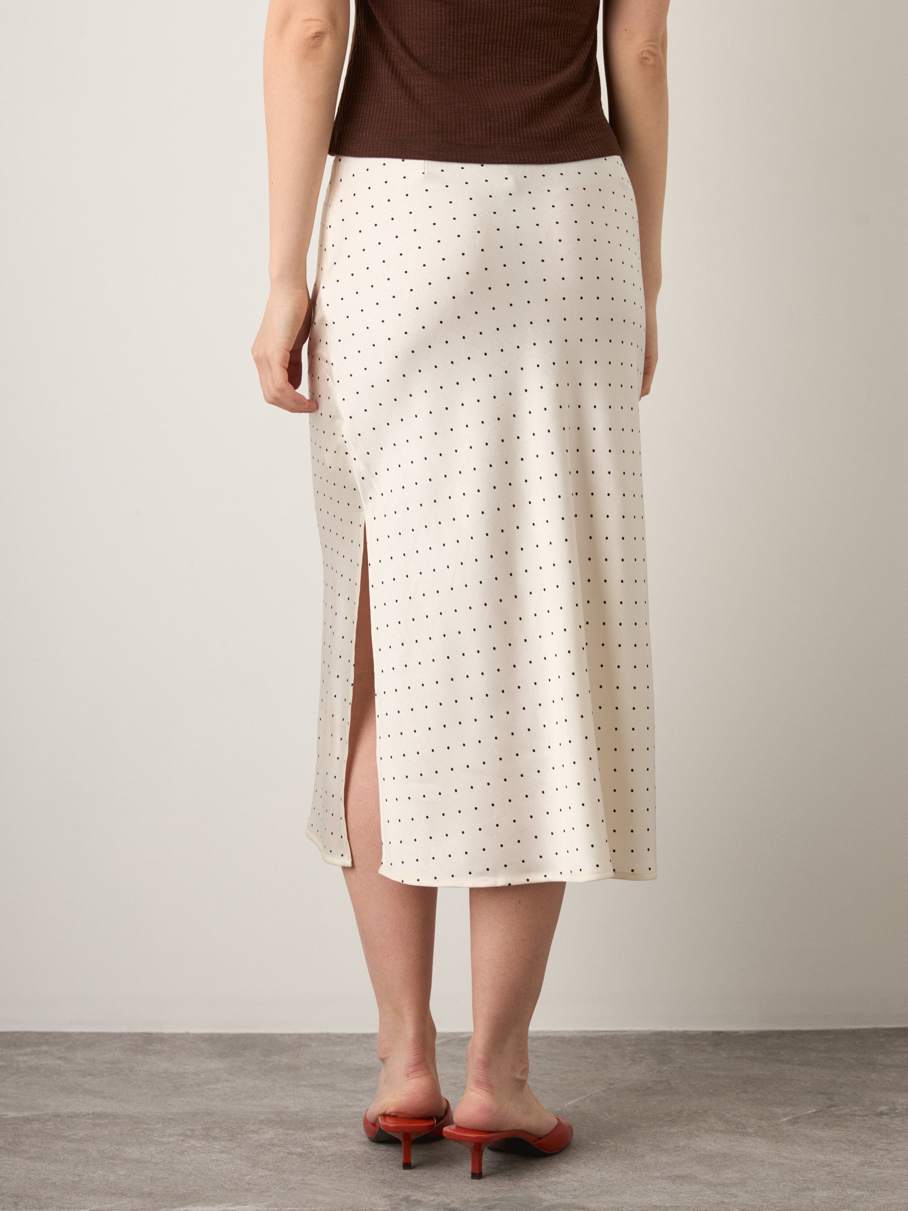 MONK & LOU - Cola Satin Skirt - 