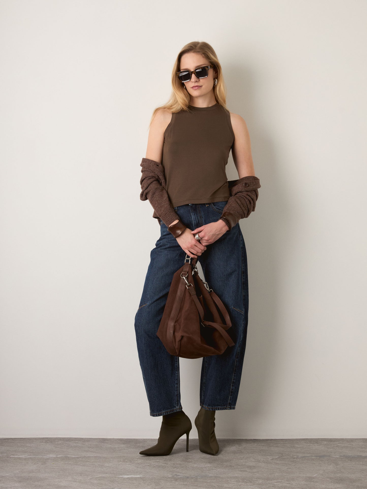 MONK & LOU - Estella Shell - Dark Leaf