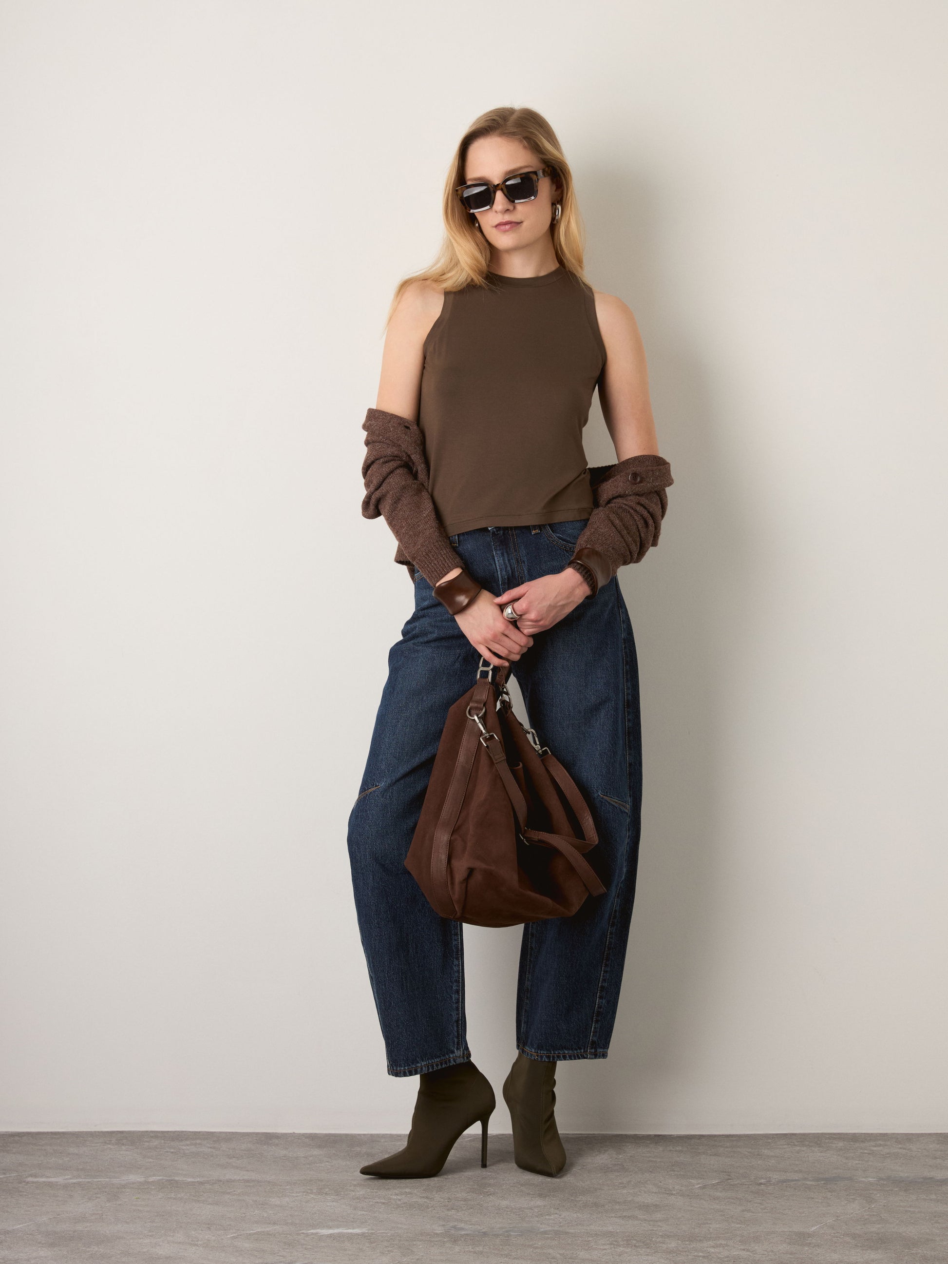 MONK & LOU - Estella Shell - Dark Leaf