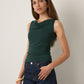 MONK & LOU - Hazel Cowl Neck Shell - 