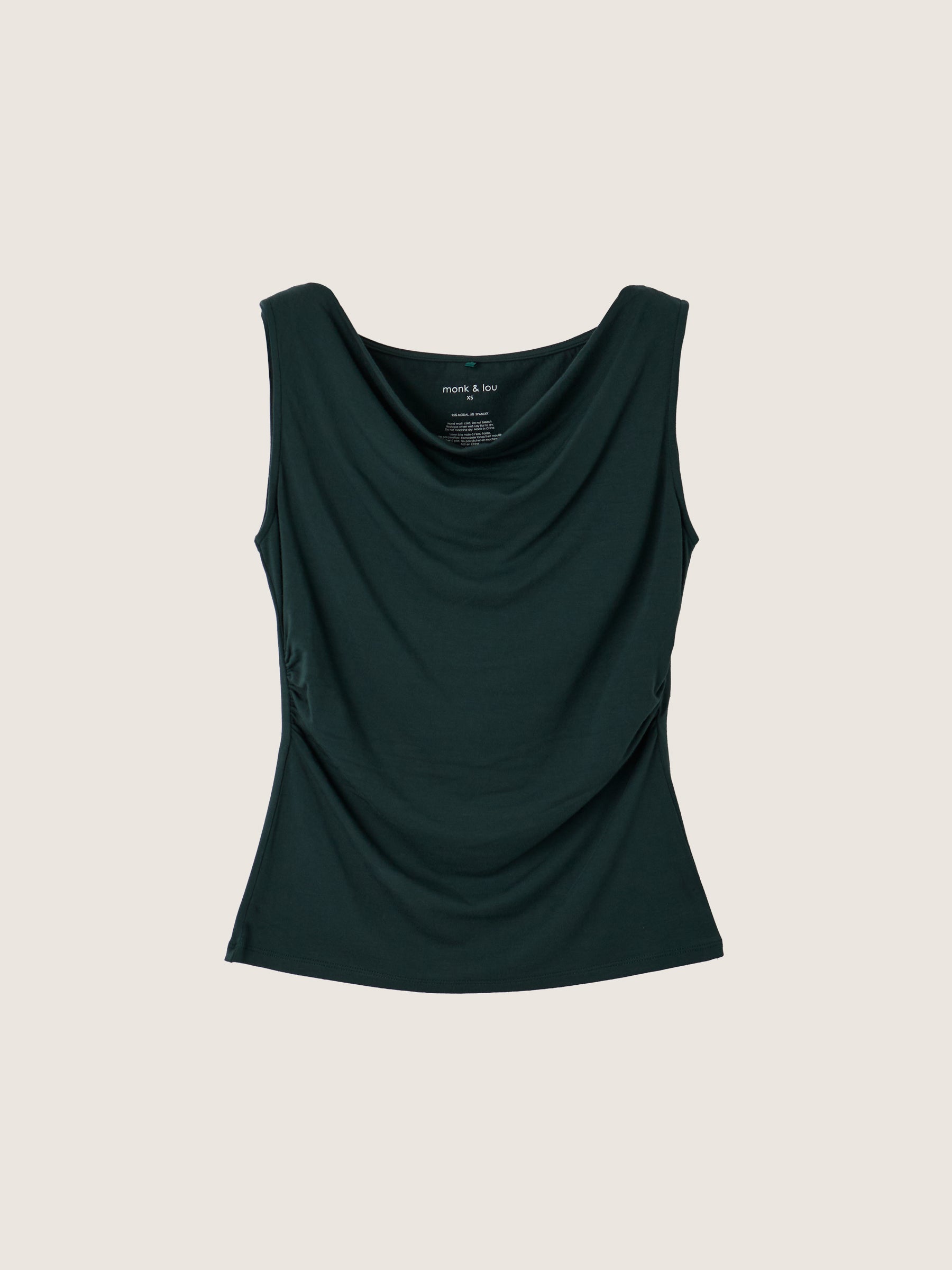 MONK & LOU - Hazel Cowl Neck Shell - 