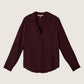 MONK & LOU - Lottie Blouse - Mocha Berry