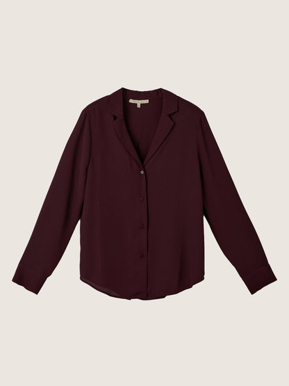 MONK & LOU - Lottie Blouse - Mocha Berry