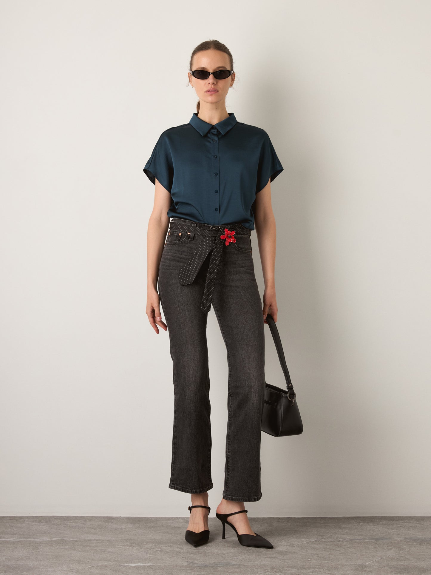 MONK & LOU - Monica Blouse - Forest Green