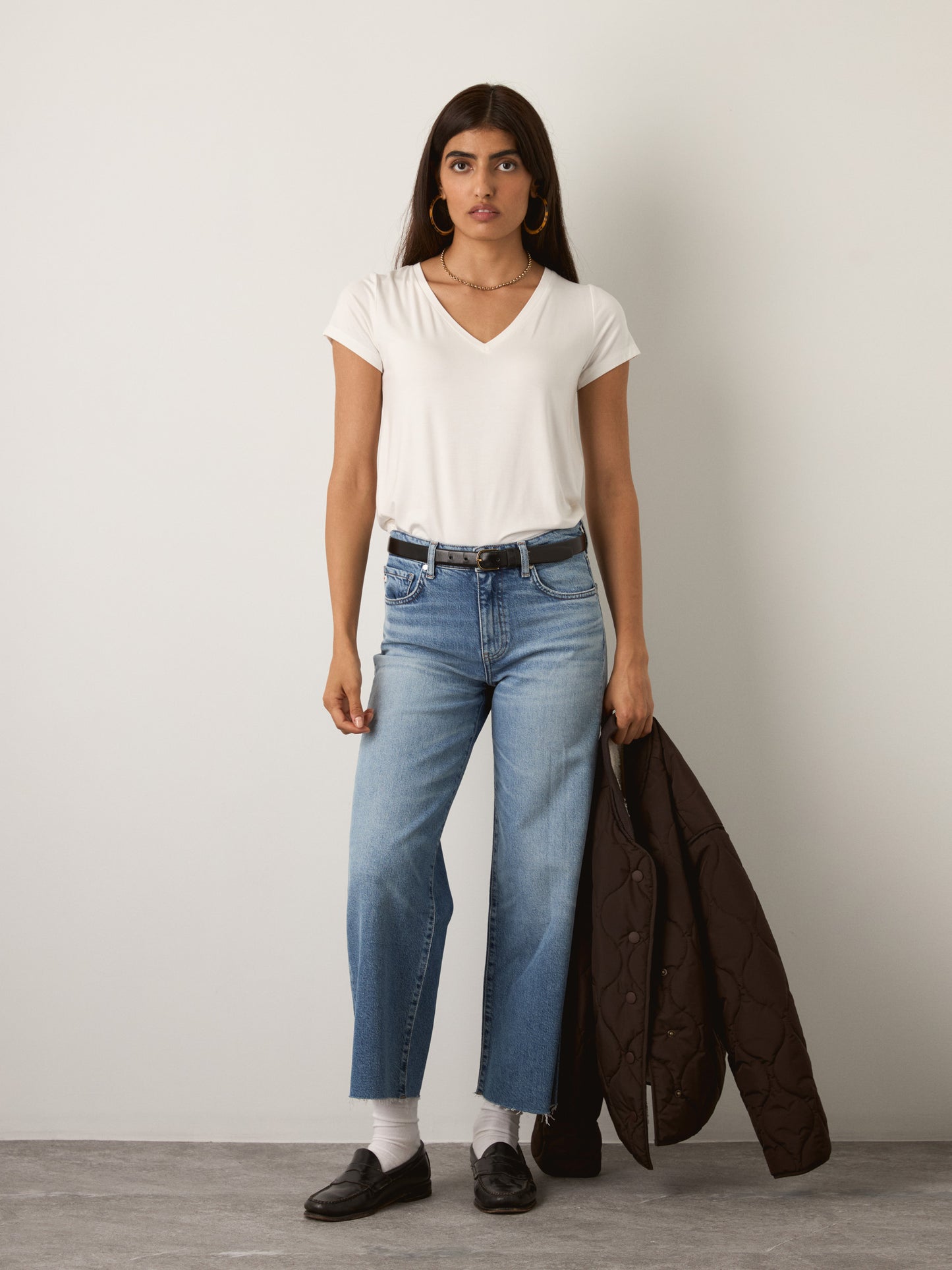 MONK & LOU - Morgan T-Shirt - Snow White