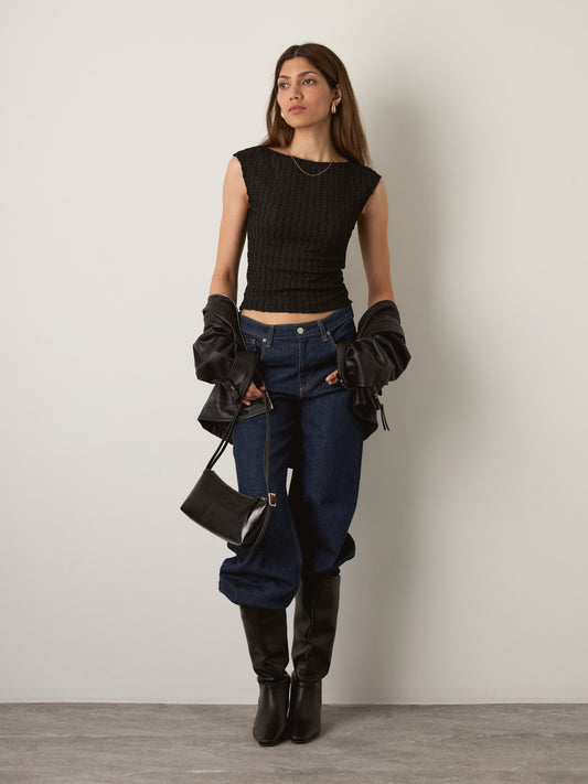 MONK & LOU - Posie Top - Black