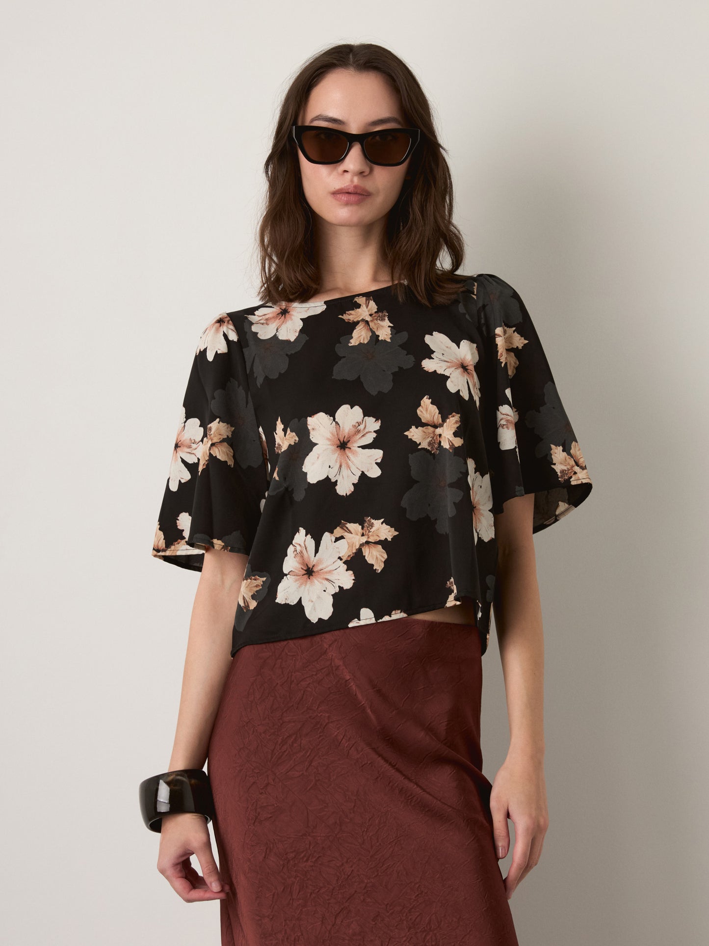 MONK & LOU - Adair Printed Blouse - 