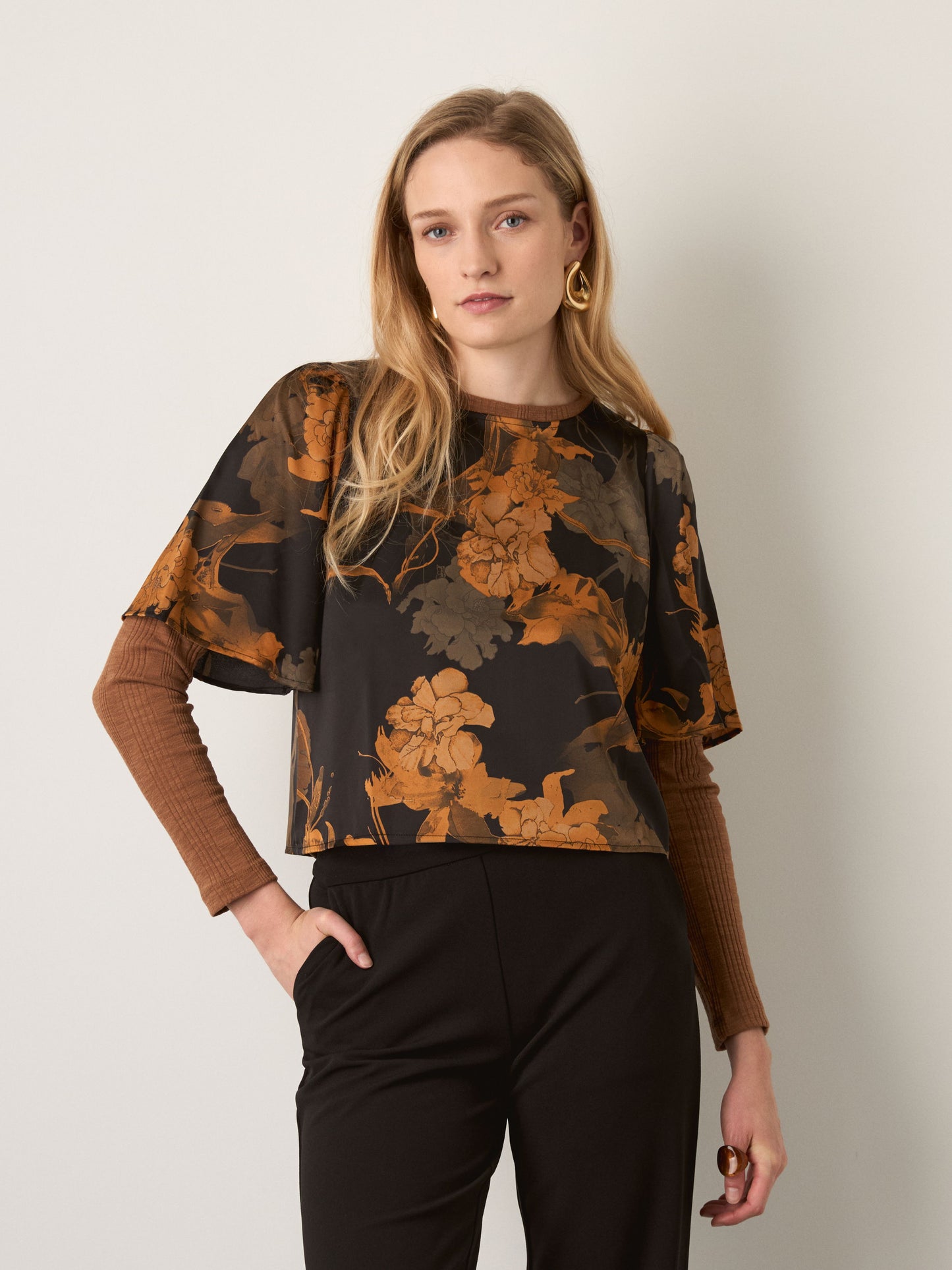 MONK & LOU - Adair Printed Blouse - 