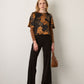 MONK & LOU - Adair Printed Blouse - Floral Black