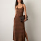 MONK & LOU - Tata Slip Dress - Brown Dot