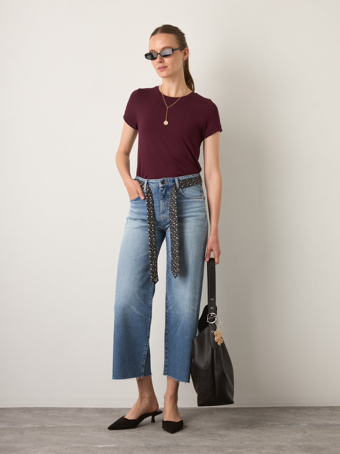 MONK & LOU - Virgo T-Shirt - Acai Berry