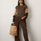 MONK & LOU - Virgo T-Shirt - Dark Leaf