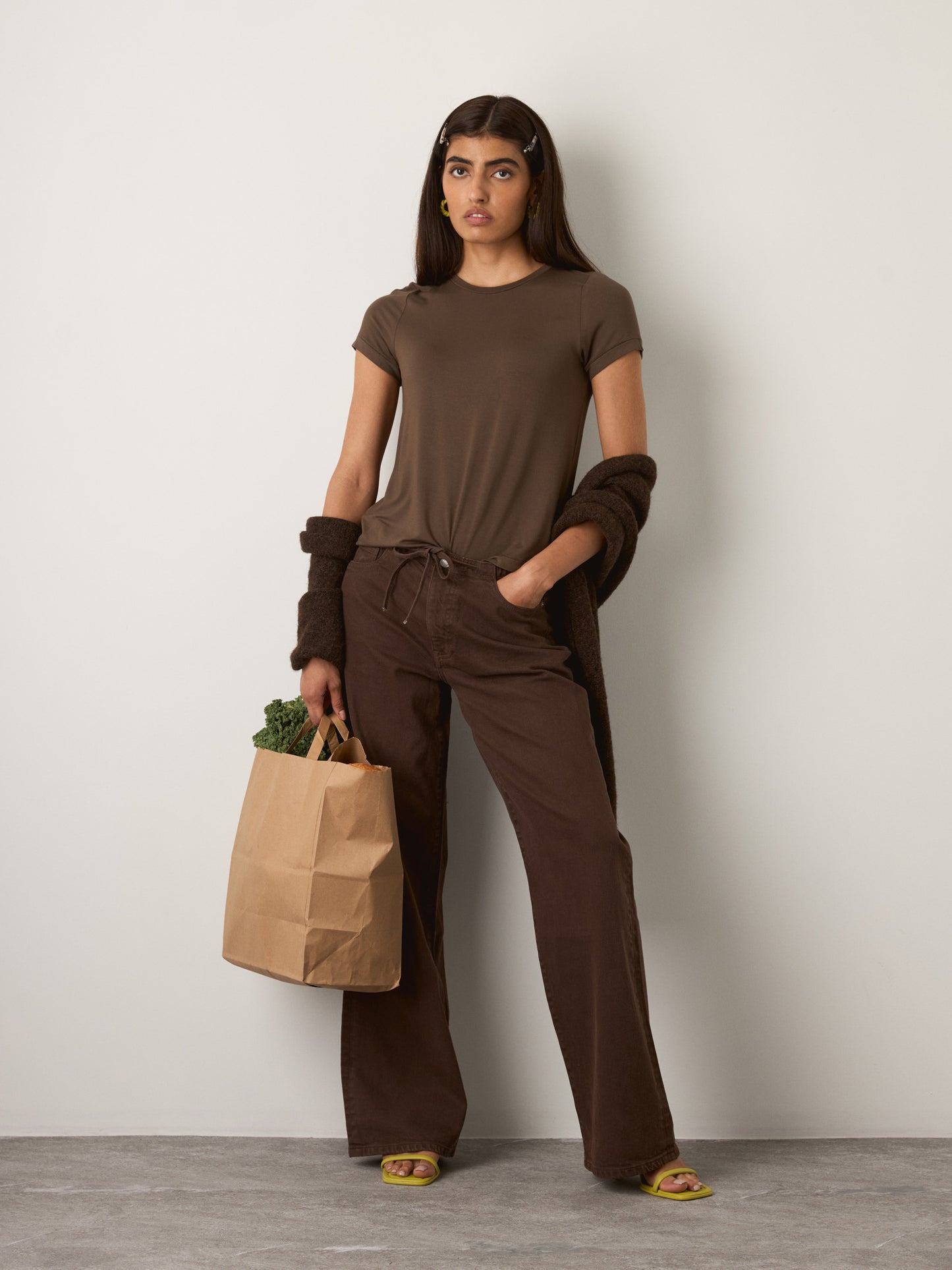 MONK & LOU - Virgo T-Shirt - Dark Leaf