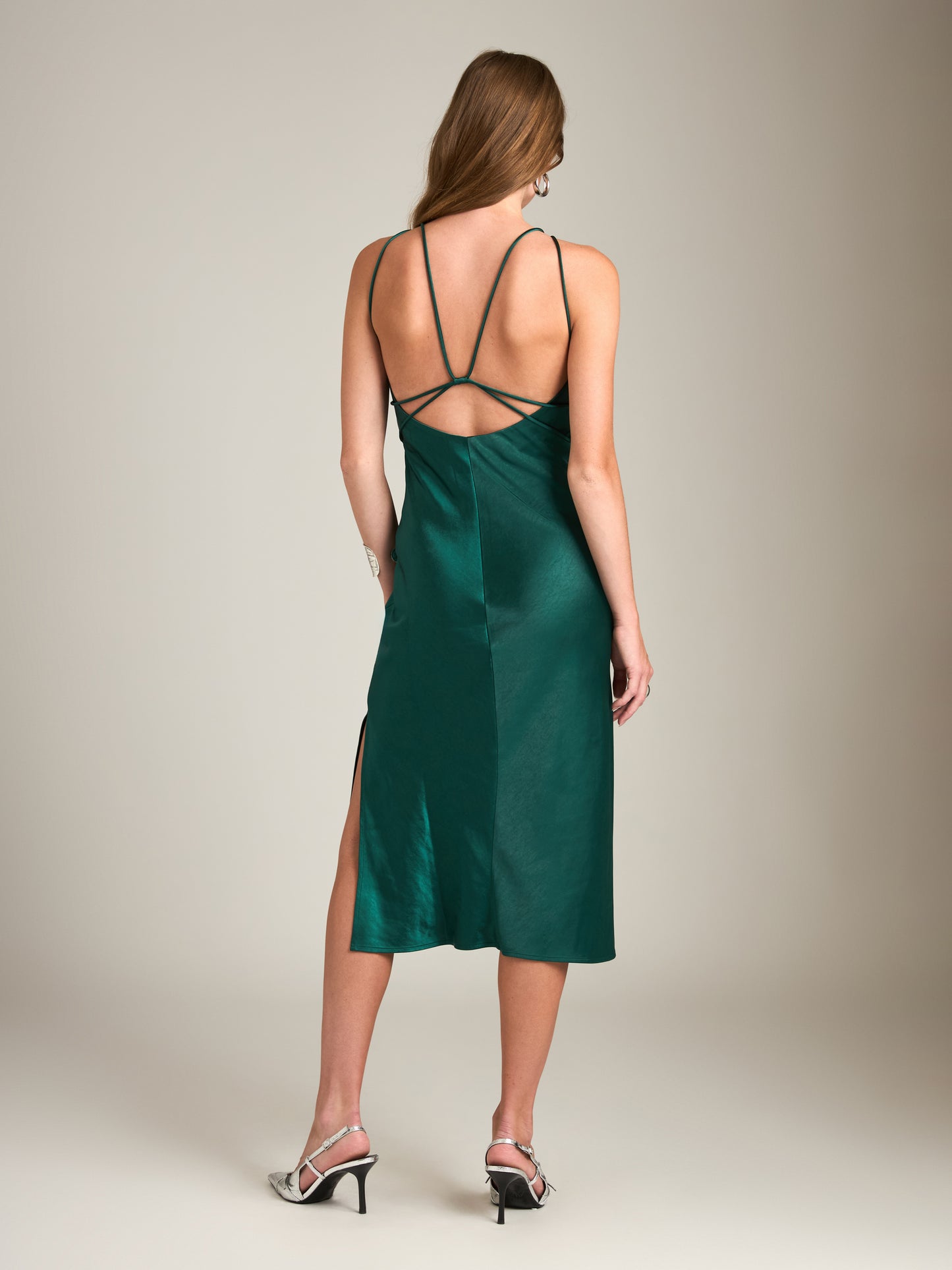 Aneesha Satin Bias Dress