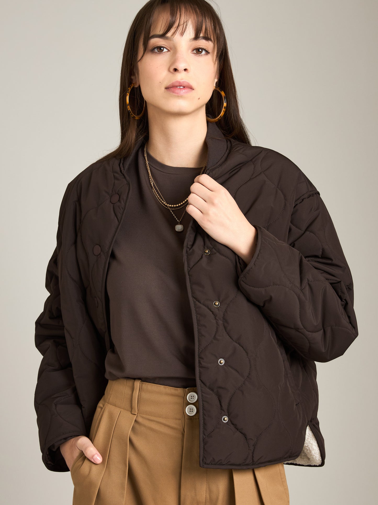 Bailey Quilted Relaxed Bomber