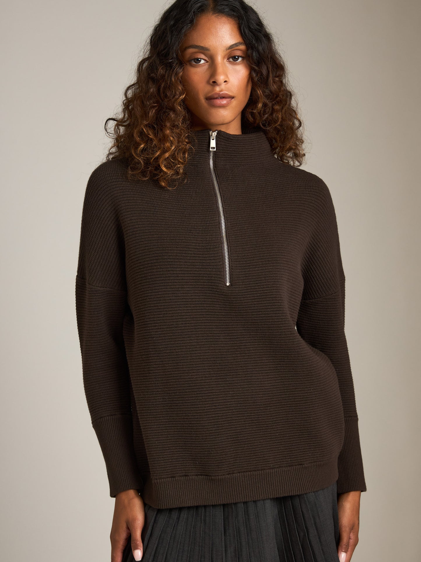 Brinley Quarter Zip Pullover Sweater