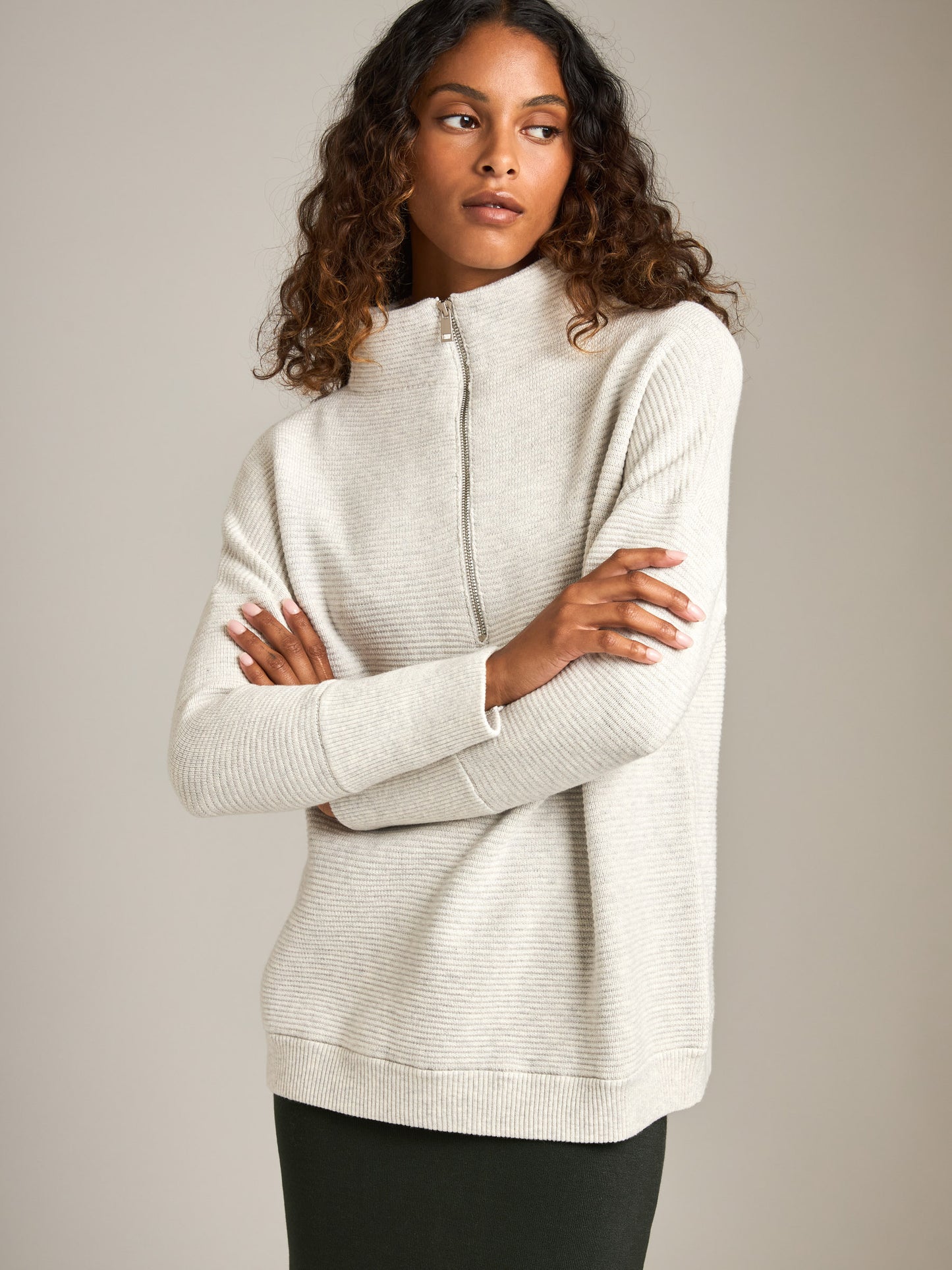 Brinley Quarter Zip Pullover Sweater