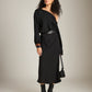 MONK & LOU - Darci Bias Midi Skirt - Black