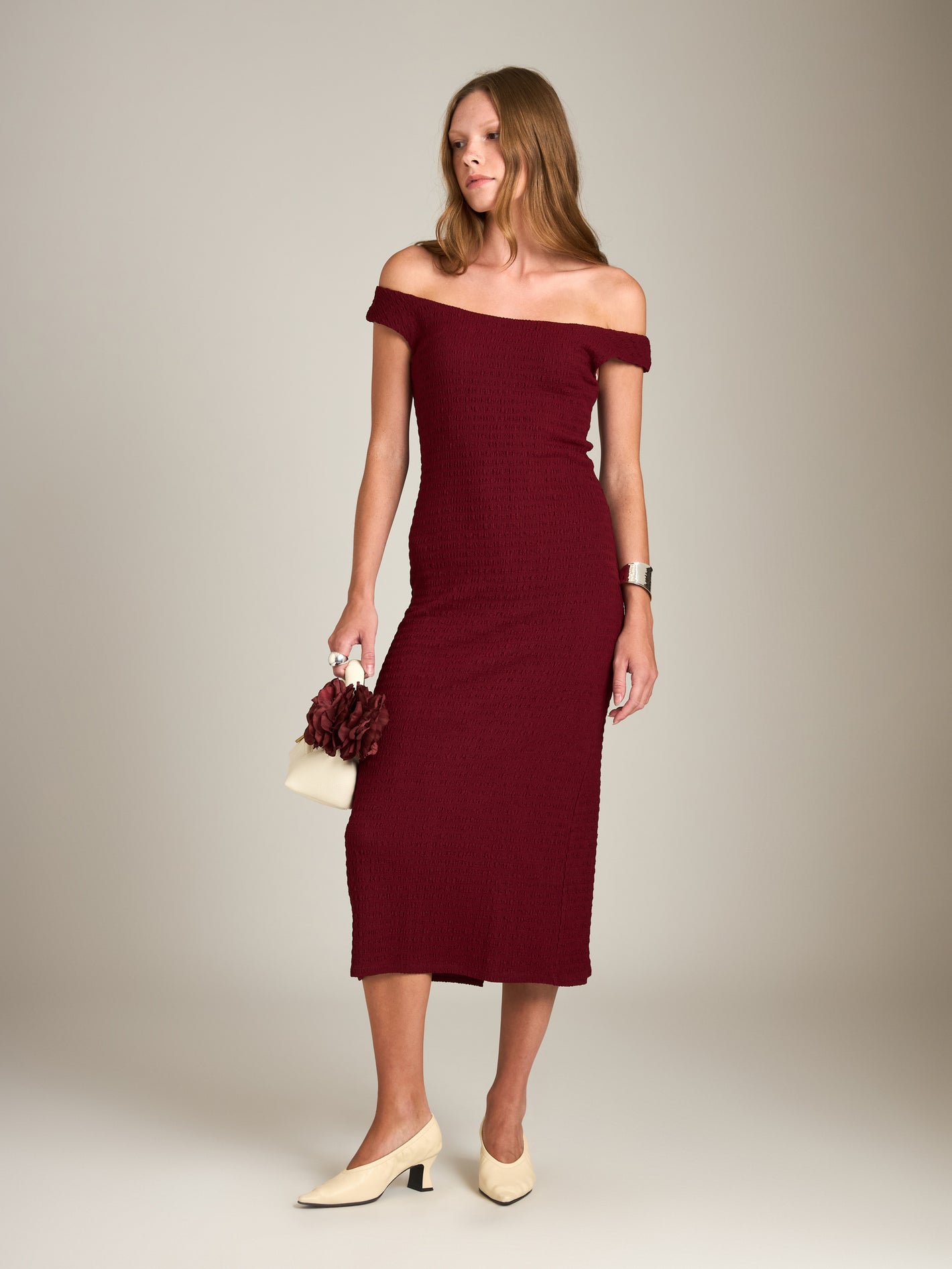 MONK & LOU - Gloria Dress - Dark Berry