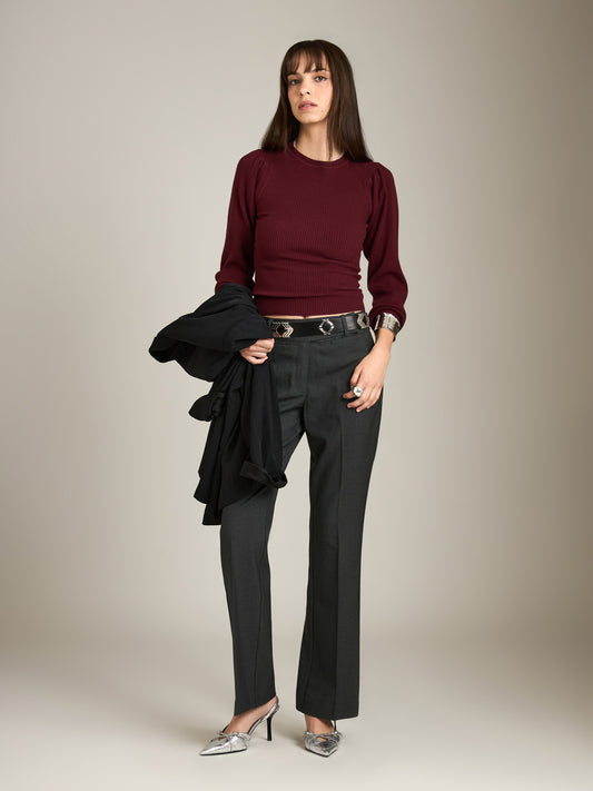 Joan Midrise Flare Trouser