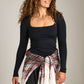 MONK & LOU - Seamless Jorja Square Neck Top - 