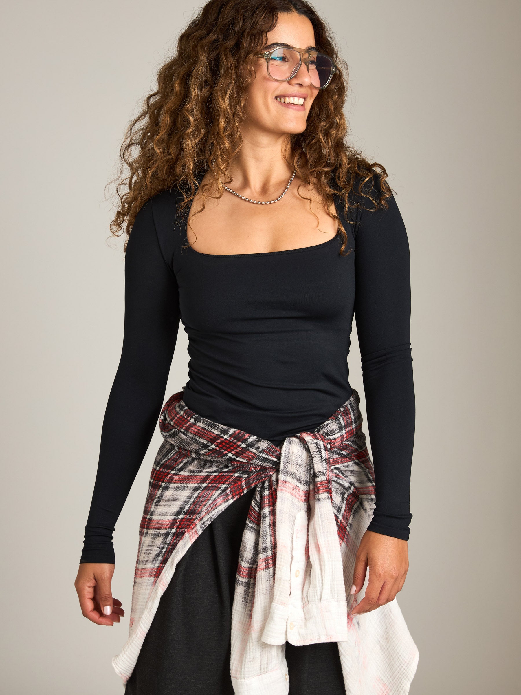 MONK & LOU - Seamless Jorja Square Neck Top - 