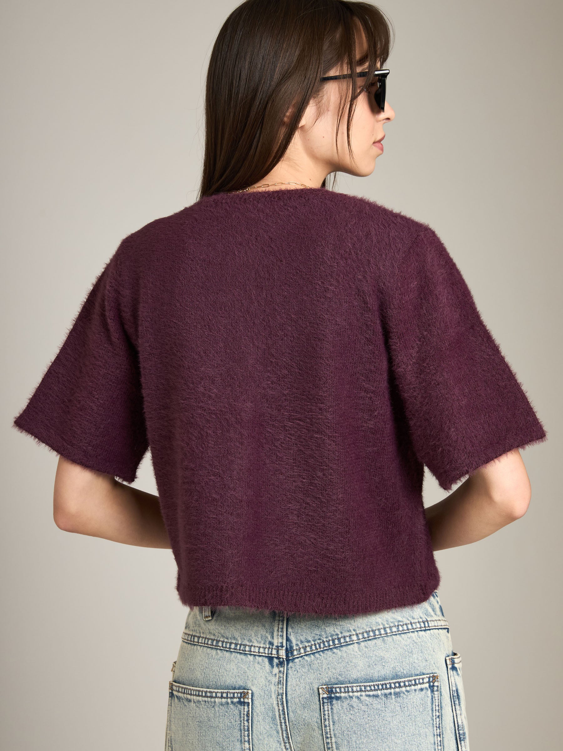 MONK & LOU - Kitty Short Sleeve Cardigan - 