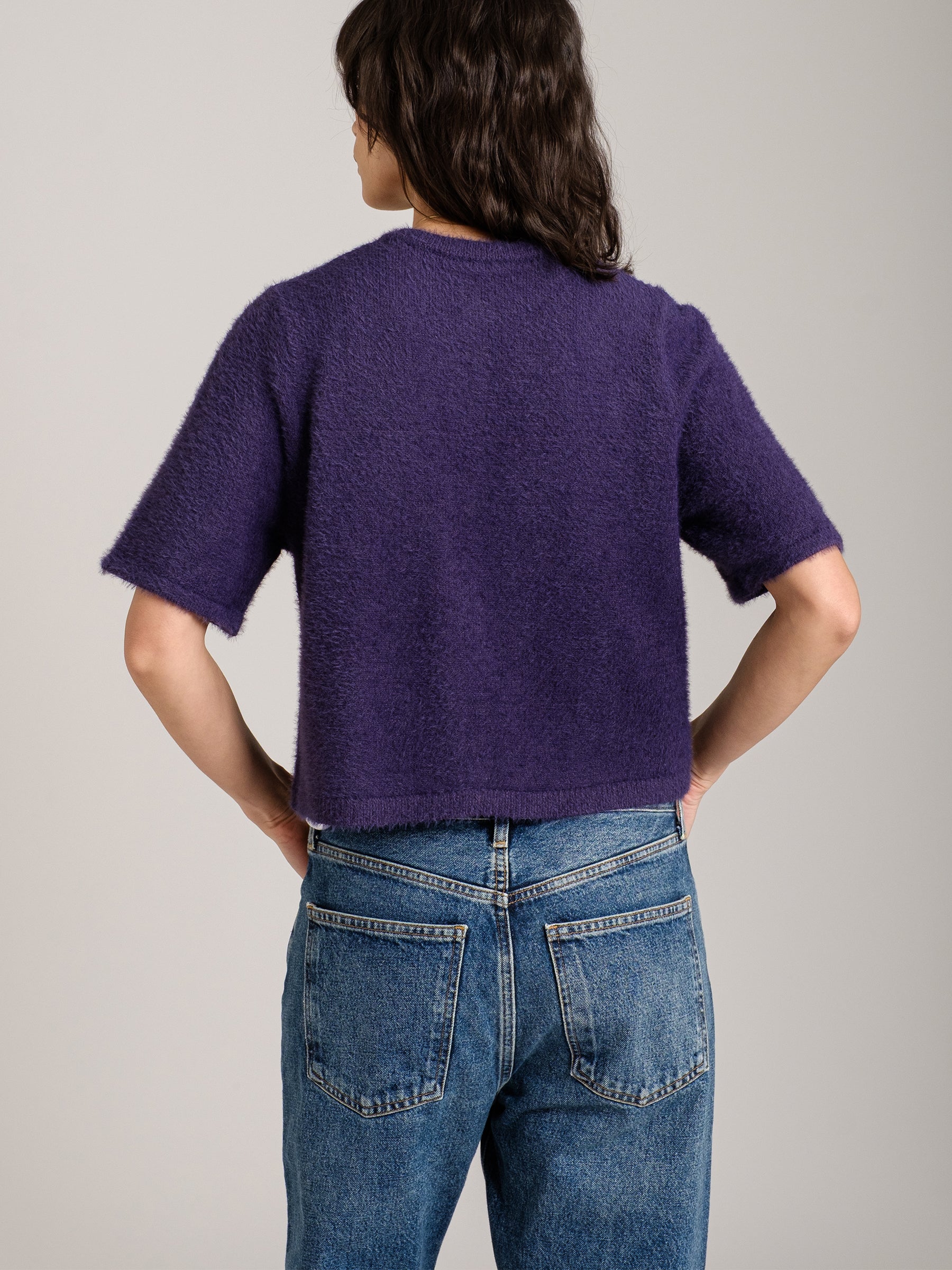 MONK & LOU - Kitty Short Sleeve Cardigan - 
