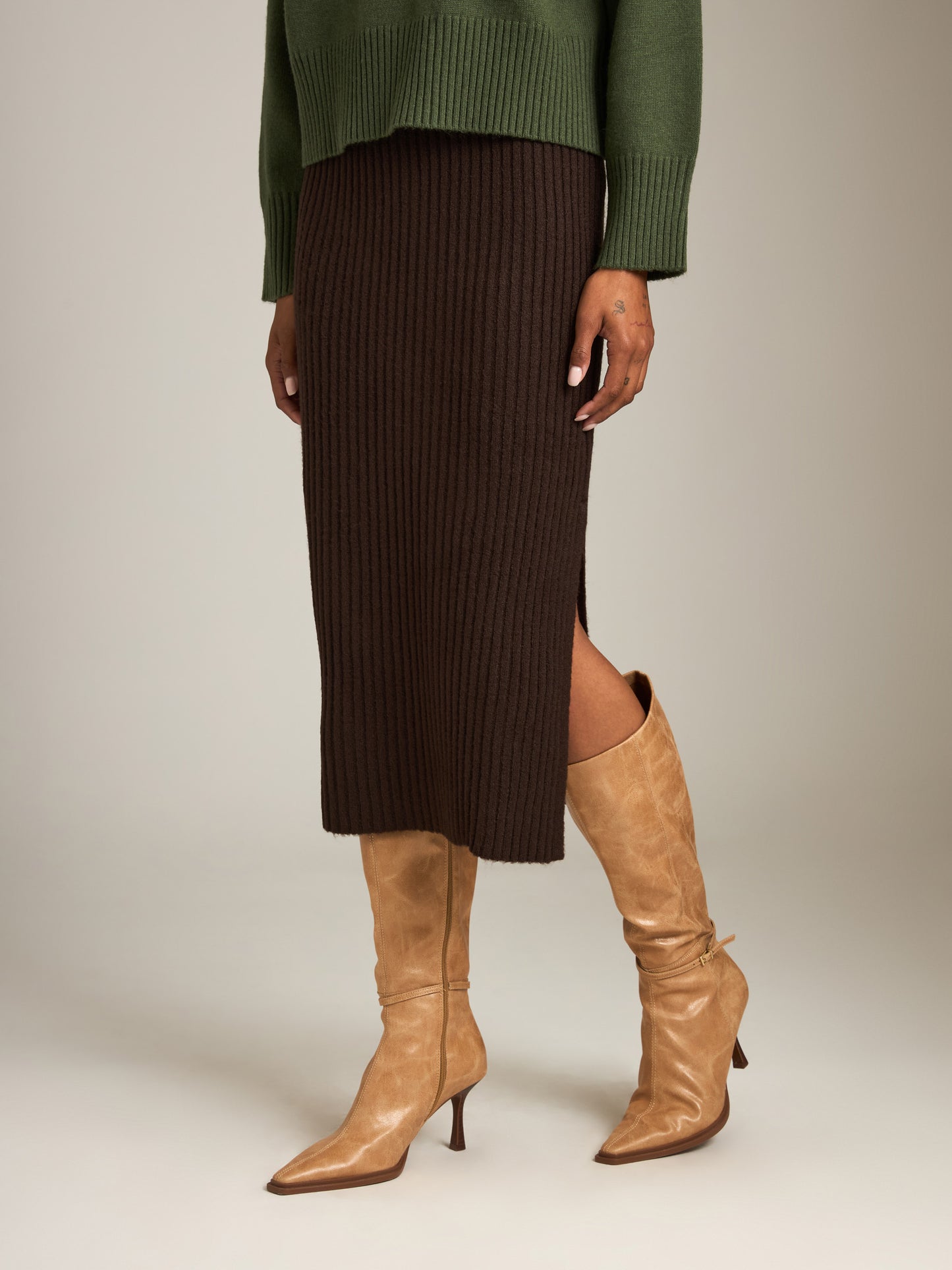Mara Plush Midi Skirt