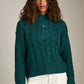 Mily Cable Knit Cropped Pullover Sweater