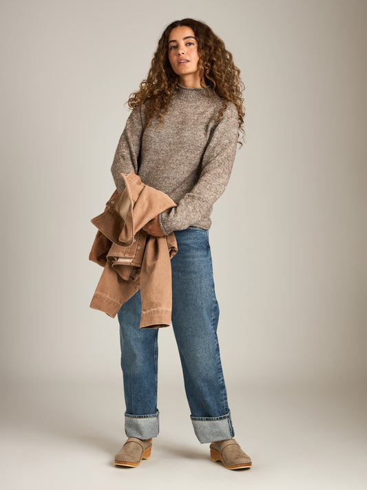 Speckled Mina Roll Neck Pullover Sweater