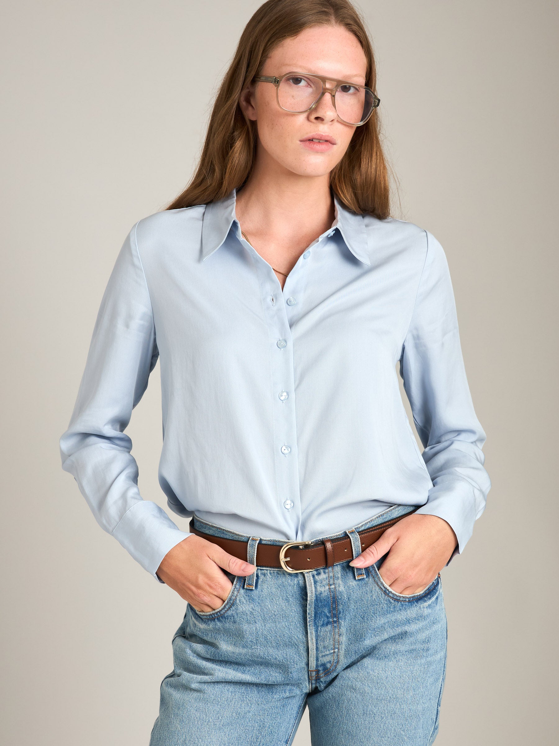 MONK & LOU - Minji Button Up Shirt - 