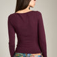 MONK & LOU - Nessa Boatneck Long Sleeve Top - 
