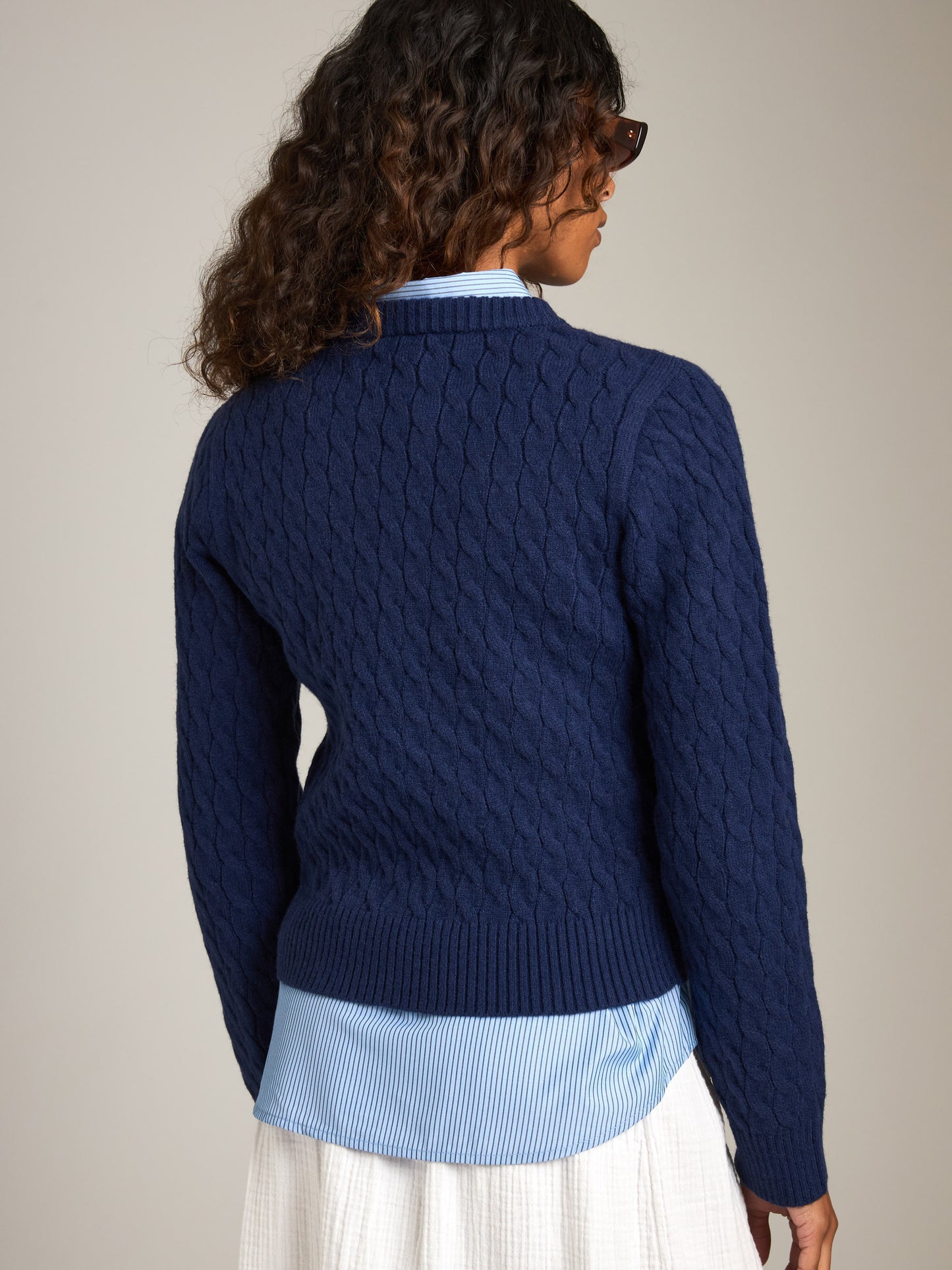 Phoebe Twist Cable Pullover Sweater