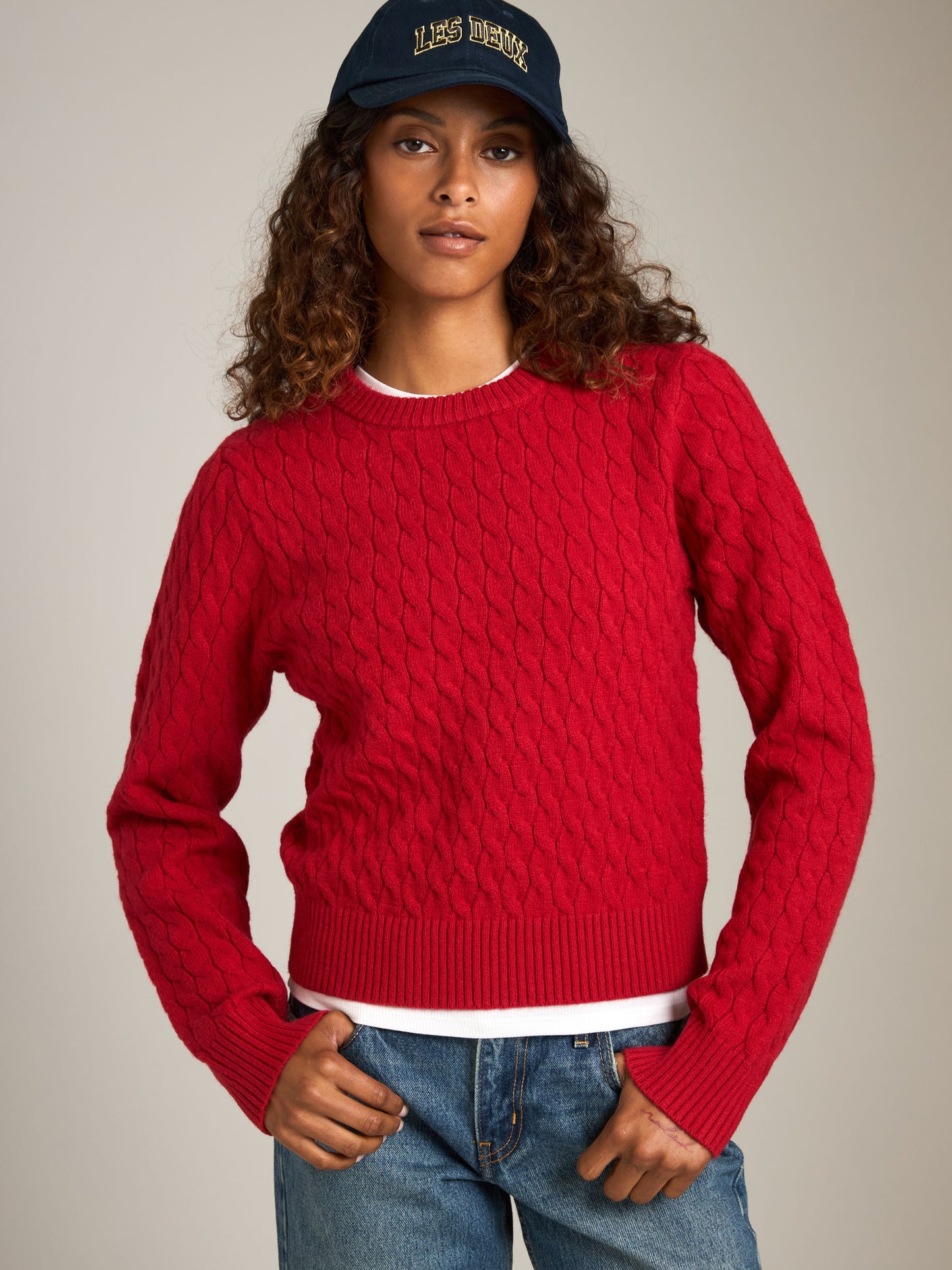 Phoebe Twist Cable Pullover Sweater