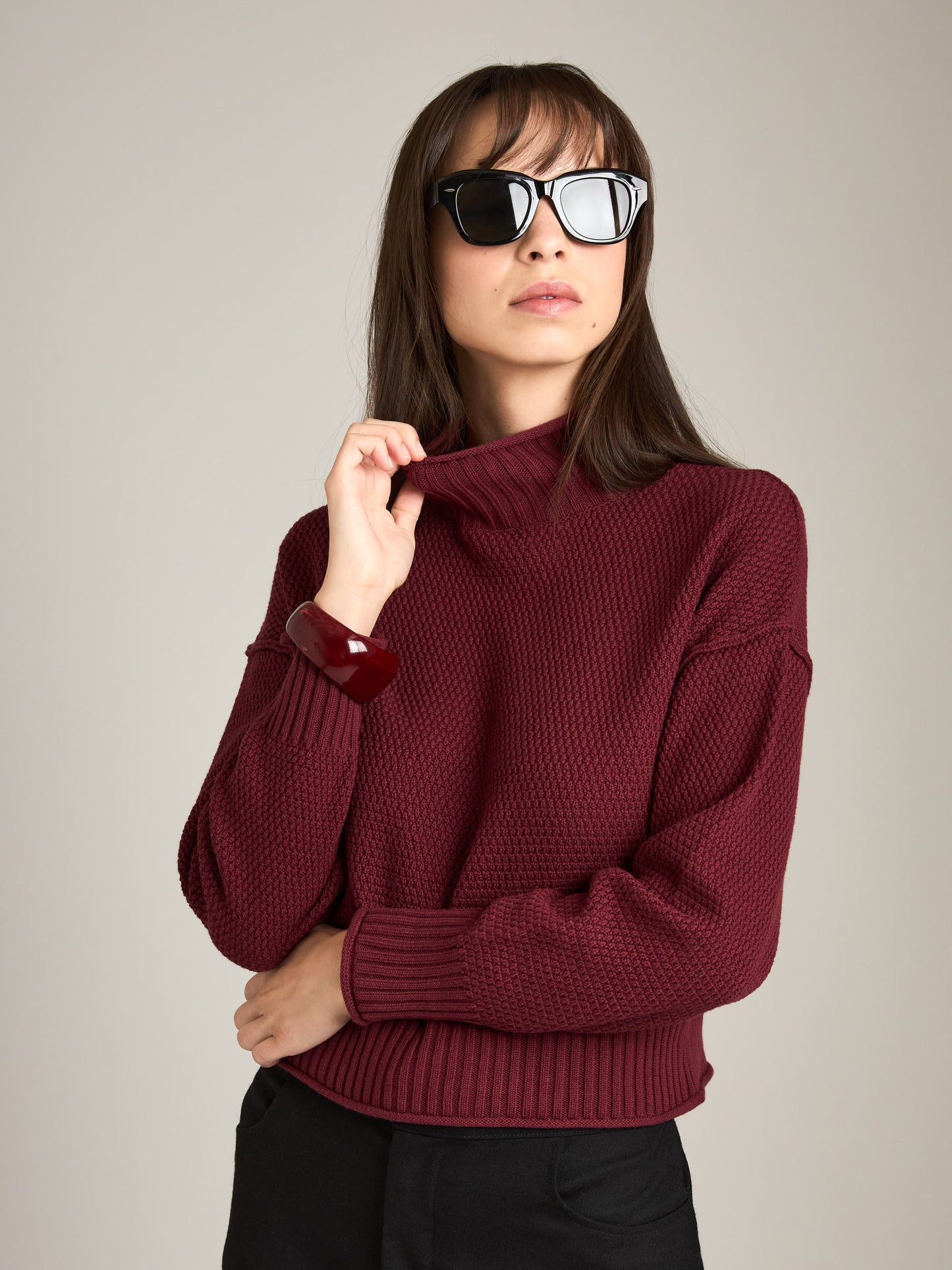 Rani Mockneck Pullover Sweater