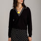 MONK & LOU - Rochelle Longsleeve Polo Sweater - 
